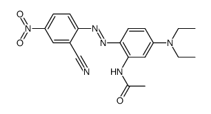 N-[2-[(2-cyano-4-nitrophenyl)azo]-5-(diethylamino)phenyl]acetamide Structure