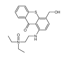 N'-[4-(Hydroxymethyl)-9-oxo-9H-thioxanthen-1-yl]-N,N-diethylethane-1,2-diamine N-oxide结构式