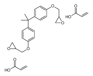 Oxirane, 2,2'-[(1-methylethylidene)bis(4,1-phenyleneoxymethylene)]bis-, homopolymer, di-2-propenoate picture