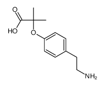 2-[4-(2-aminoethyl)phenoxy]-2-methylpropanoic acid结构式