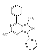 6H-Pyrrolo(3,4-d)pyrimidine, 2,5-dimethyl-4,7-diphenyl- picture