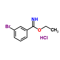 ethyl 3-bromobenzenecarboximidoate hydrochloride结构式