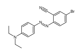 5-bromo-2-[[4-(diethylamino)phenyl]diazenyl]benzonitrile结构式