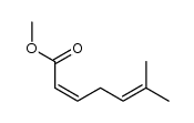 methyl (Z)-6-methyl-2,5-heptadienoate Structure