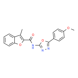 2-Benzofurancarboxamide,N-[5-(4-methoxyphenyl)-1,3,4-oxadiazol-2-yl]-3-methyl-(9CI) Structure