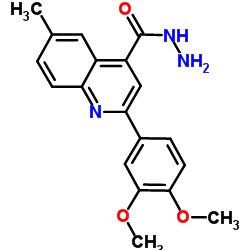 2-(3,4-Dimethoxyphenyl)-6-methyl-4-quinolinecarbohydrazide Structure