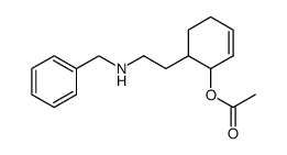 Acetic acid 6-(2-benzylamino-ethyl)-cyclohex-2-enyl ester Structure