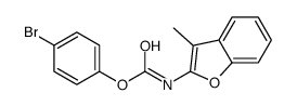 (4-bromophenyl) N-(3-methyl-1-benzofuran-2-yl)carbamate Structure