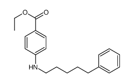 ethyl 4-(5-phenylpentylamino)benzoate结构式