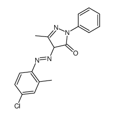 5-methyl-2-phenyl-2H-pyrazole-3,4-dione 4-[(4-chloro-2-methyl-phenyl)-hydrazone] Structure