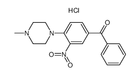 3-nitro-4-(N-methyl-piperazino)-benzophenone hydrochloride Structure