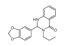 2-(1,3-benzodioxol-5-yl)-3-propyl-1,2-dihydroquinazolin-4-one Structure