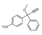 2-(4-aminophenyl)-2-methoxy-2-phenylacetonitrile Structure