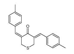 3,5-bis[(4-methylphenyl)methylidene]thian-4-one结构式