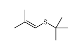 1-tert-butylsulfanyl-2-methylprop-1-ene结构式