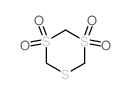 1,3,5-trithiane 1,1,3,3-tetraoxide结构式