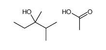 acetic acid,2,3-dimethylpentan-3-ol结构式