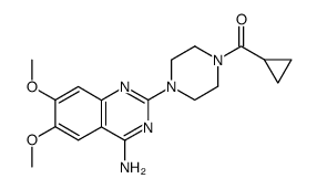 (4-(4-amino-6,7-dimethoxyquinazolin-2-yl)piperazin-1-yl)(cyclopropyl)methanone结构式