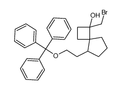 3-(bromomethyl)-8-(2-trityloxyethyl)spiro[3.4]octan-3-ol Structure