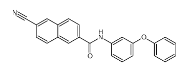 6-cyano-N-(3-phenoxyphenyl)naphthalene-2-carboxamide Structure