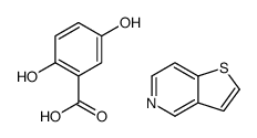 2,5-dihydroxybenzoic acid,thieno[3,2-c]pyridine结构式