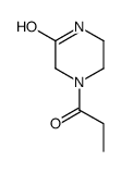 Piperazinone, 4-(1-oxopropyl)- (9CI) Structure