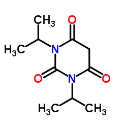 1,3-Diisopropyl-2,4,6(1H,3H,5H)-pyrimidinetrione结构式