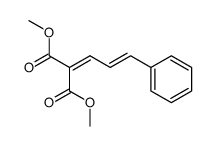 (E)-2-(methoxycarbonyl)-5-phenyl-2,4-pentadienoic acid methyl ester Structure