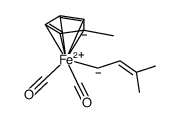 (η(5)-CH3C5H4)Fe(CO)2CH2CH=C(CH3)2结构式