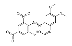 N-[2-[(2-bromo-4,6-dinitrophenyl)azo]-5-(dimethylamino)-4-methoxyphenyl]acetamide结构式