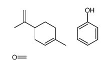 formaldehyde,1-methyl-4-prop-1-en-2-ylcyclohexene,phenol结构式