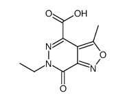 Isoxazolo[3,4-d]pyridazine-4-carboxylic acid, 6-ethyl-6,7-dihydro-3-methyl-7-oxo- (9CI) structure