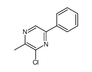 3-chloro-2-methyl-5-phenylpyrazine structure