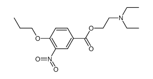 3-NITRO-4-PROPOXY-, 2-(DIETHYLAMINO)ETHYL ESTER BENZOIC ACID Structure