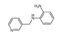 1-N-(pyridin-3-ylmethyl)benzene-1,2-diamine结构式