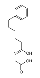 2-(6-phenylhexanoylamino)acetic acid Structure