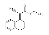 ethyl (2E)-2-cyano-2-tetralin-1-ylidene-acetate结构式