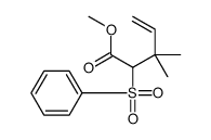 methyl 2-(benzenesulfonyl)-3,3-dimethylpent-4-enoate Structure