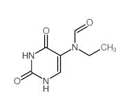 N-(2,4-dioxo-1H-pyrimidin-5-yl)-N-ethyl-formamide结构式