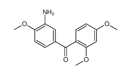 (3-amino-4-methoxyphenyl)-(2,4-dimethoxyphenyl)methanone Structure