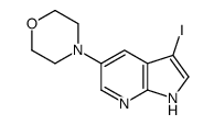 3-Iodo-5-(4-morpholinyl)-1H-pyrrolo[2,3-b]pyridine Structure