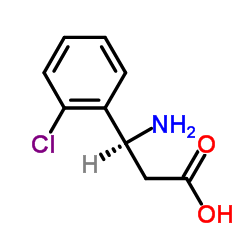 (S)-3-氨基-3- (2-氯苯基)-丙酸结构式