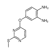 4-(2-methylsulfanyl-pyrimidin-4-yloxy)-benzene-1,2-diamine结构式