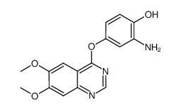 2-amino-4-(6,7-dimethoxyquinazolin-4-yloxy)-phenol Structure