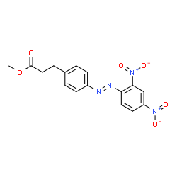 4-[(2,4-Dinitrophenyl)azo]benzenepropanoic acid methyl ester Structure