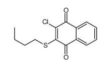 2-butylsulfanyl-3-chloronaphthalene-1,4-dione结构式