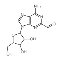 6-amino-9-[(2R,3R,4R,5R)-3,4-dihydroxy-5-(hydroxymethyl)oxolan-2-yl]purine-2-carbaldehyde picture