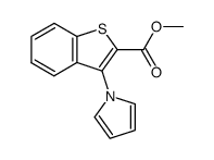 METHYL 3-(1H-PYRROL-1-YL)-1-BENZOTHIOPHENE-2-CARBOXYLATE结构式