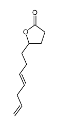 5-(3E,6-heptadienyl)-dihydro-2(3H)-furanone结构式