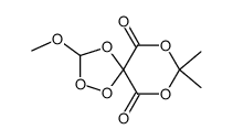 5'-Methoxy-2,2-dimethylspiro[1,3-dioxan-5,3'-[1,2,4]trioxolan]-4,6-dion Structure